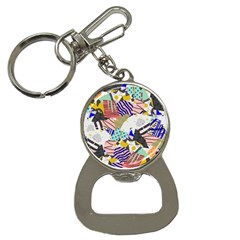 Digital Paper Scrapbooking Abstract Bottle Opener Key Chain