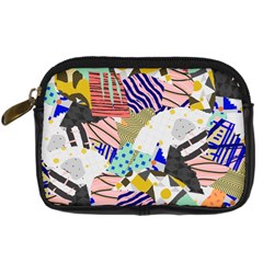 Digital Paper Scrapbooking Abstract Digital Camera Leather Case