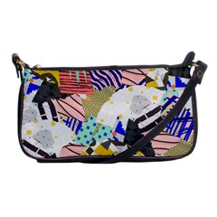 Digital Paper Scrapbooking Abstract Shoulder Clutch Bag