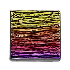 Rainbow Wood Digital Paper Pattern Memory Card Reader (square 5 Slot)