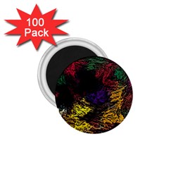 Floral Patter Flowers Floral Drawing 1 75  Magnets (100 Pack) 