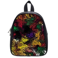 Floral Patter Flowers Floral Drawing School Bag (small)