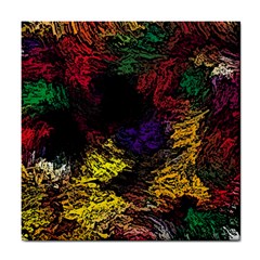 Abstract Painting Colorful Tile Coaster