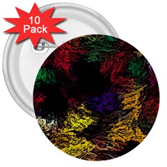 Abstract Painting Colorful 3  Buttons (10 Pack) 