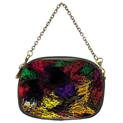 Abstract Painting Colorful Chain Purse (two Sides)