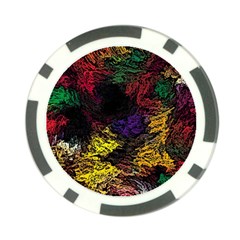 Abstract Painting Colorful Poker Chip Card Guard (10 Pack)