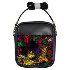 Abstract Painting Colorful Girls Sling Bag