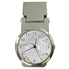 Gray Light Marble Stone Texture Background Money Clip Watches