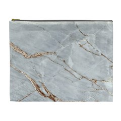 Gray Light Marble Stone Texture Background Cosmetic Bag (xl)