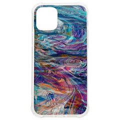 Abstarct Cobalt Waves Iphone 12/12 Pro Tpu Uv Print Case by kaleidomarblingart