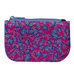 Colorful cosutme collage motif pattern Large Coin Purse