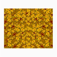 Blooming Flowers Of Lotus Paradise Small Glasses Cloth