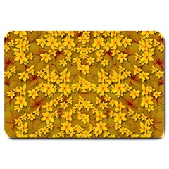 Blooming Flowers Of Lotus Paradise Large Doormat