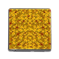 Blooming Flowers Of Lotus Paradise Memory Card Reader (square 5 Slot)