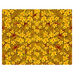 Blooming Flowers Of Lotus Paradise Premium Plush Fleece Blanket (medium) by pepitasart