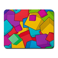 Abstract Cube Colorful  3d Square Pattern Small Mousepad