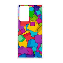 Abstract Cube Colorful  3d Square Pattern Samsung Galaxy Note 20 Ultra TPU UV Case