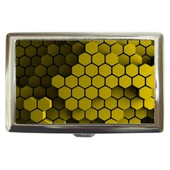 Yellow Hexagons 3d Art Honeycomb Hexagon Pattern Cigarette Money Case