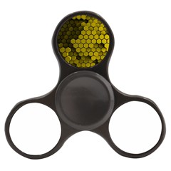 Yellow Hexagons 3d Art Honeycomb Hexagon Pattern Finger Spinner by Cemarart