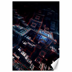 Fractal Cube 3d Art Nightmare Abstract Canvas 20  X 30 