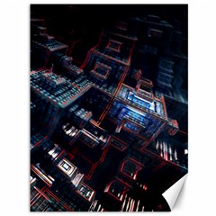 Fractal Cube 3d Art Nightmare Abstract Canvas 36  X 48  by Cemarart