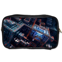 Fractal Cube 3d Art Nightmare Abstract Toiletries Bag (two Sides)
