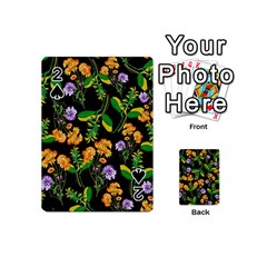 Flowers Pattern Art Floral Texture Playing Cards 54 Designs (mini) by Cemarart
