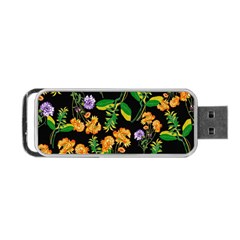 Flowers Pattern Art Floral Texture Portable Usb Flash (one Side)