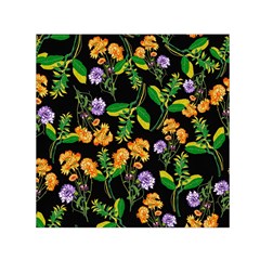 Flowers Pattern Art Floral Texture Square Satin Scarf (30  X 30 )