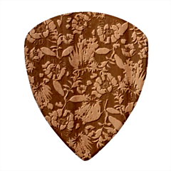 Flowers Pattern Art Texture Floral Wood Guitar Pick (set Of 10)