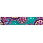 Floral Pattern Abstract Colorful Flow Oriental Spring Summer Large Premium Plush Fleece Scarf  Front