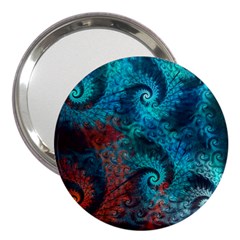 Fractal Art Spiral Ornaments Pattern 3  Handbag Mirrors