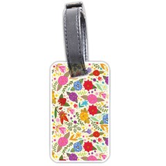 Colorful Flowers Pattern Luggage Tag (one Side)