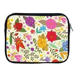 Colorful Flowers Pattern Apple Ipad 2/3/4 Zipper Cases