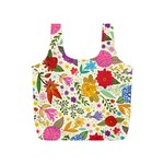 Colorful Flowers Pattern Full Print Recycle Bag (S) Back