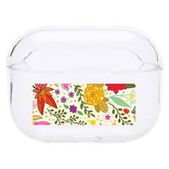 Colorful Flowers Pattern Hard Pc Airpods Pro Case