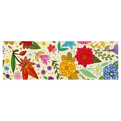 Colorful Flowers Pattern Banner And Sign 12  X 4 