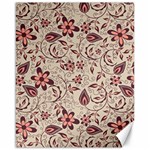 Violet Floral Pattern Flowers Vintage Flora Patterns Canvas 16  x 20  15.75 x19.29  Canvas - 1