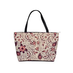 Violet Floral Pattern Flowers Vintage Flora Patterns Classic Shoulder Handbag