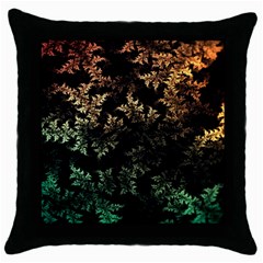 Fractal Patterns Gradient Colorful Throw Pillow Case (black)