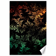 Fractal Patterns Gradient Colorful Canvas 12  X 18 