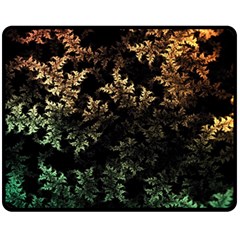 Fractal Patterns Gradient Colorful Fleece Blanket (medium)