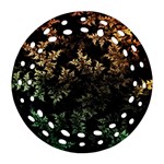 Fractal Patterns Gradient Colorful Round Filigree Ornament (Two Sides) Back