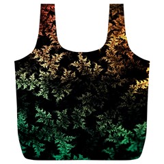 Fractal Patterns Gradient Colorful Full Print Recycle Bag (xl)