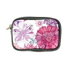 Violet Floral Pattern Coin Purse