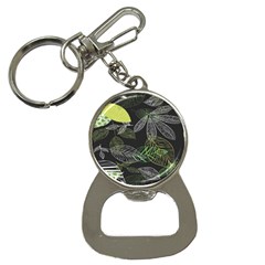 Leaves Floral Pattern Nature Bottle Opener Key Chain