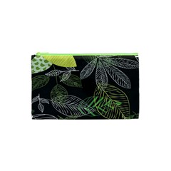 Leaves Floral Pattern Nature Cosmetic Bag (xs)