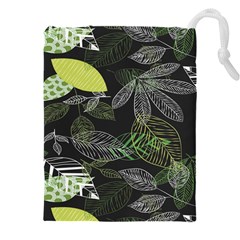 Leaves Floral Pattern Nature Drawstring Pouch (5xl)