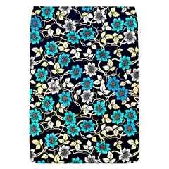 Blue Flower Floral Flora Naure Pattern Removable Flap Cover (l)