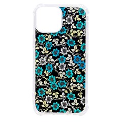 Blue Flower Floral Flora Naure Pattern Iphone 13 Mini Tpu Uv Print Case by Cemarart